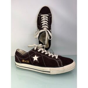 Converse Shoes One Star Womens 10 Dark Brown Suede Low Top Y2K Skater Retro